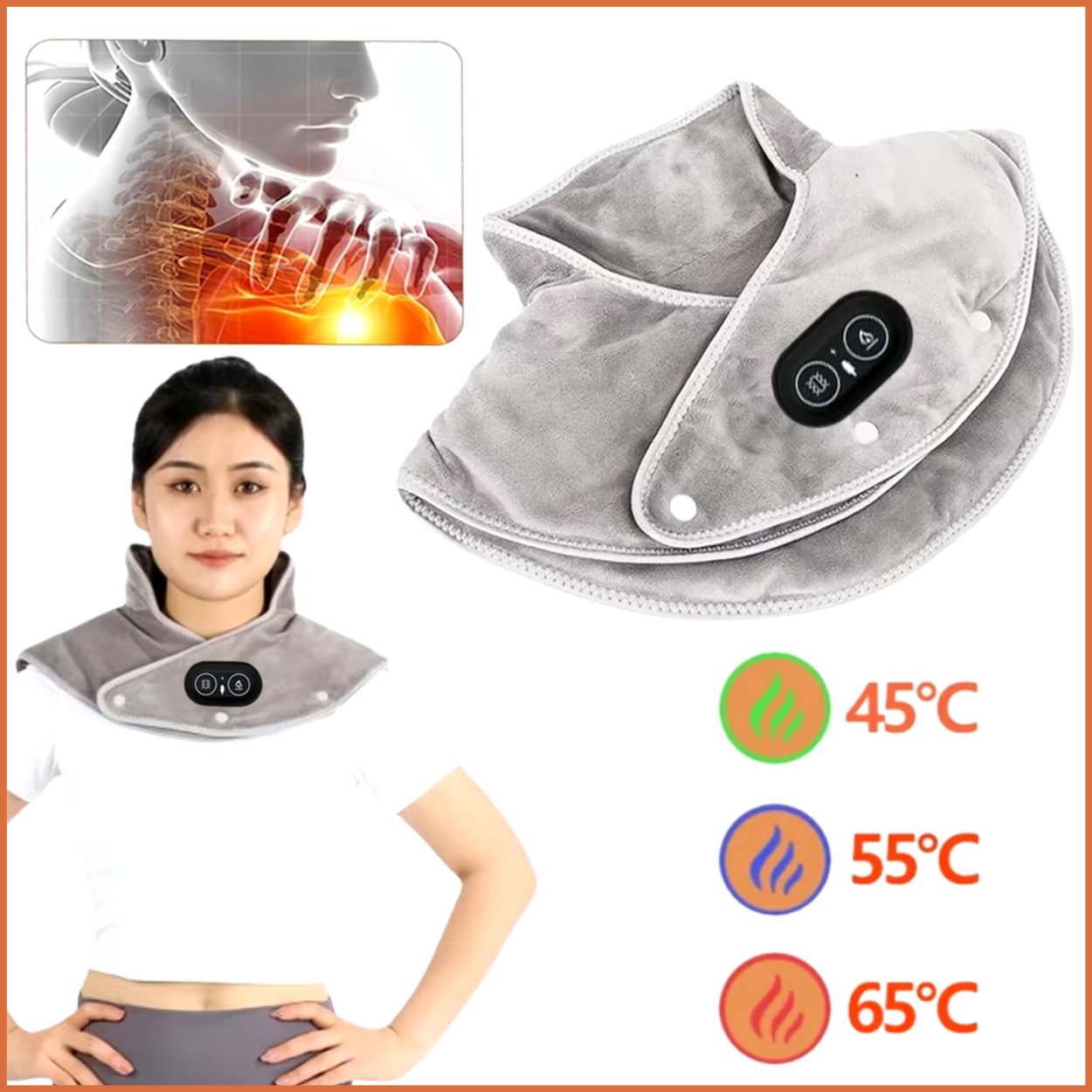 Zachte Elektrische Bodywarmer voor Schouders en Nek