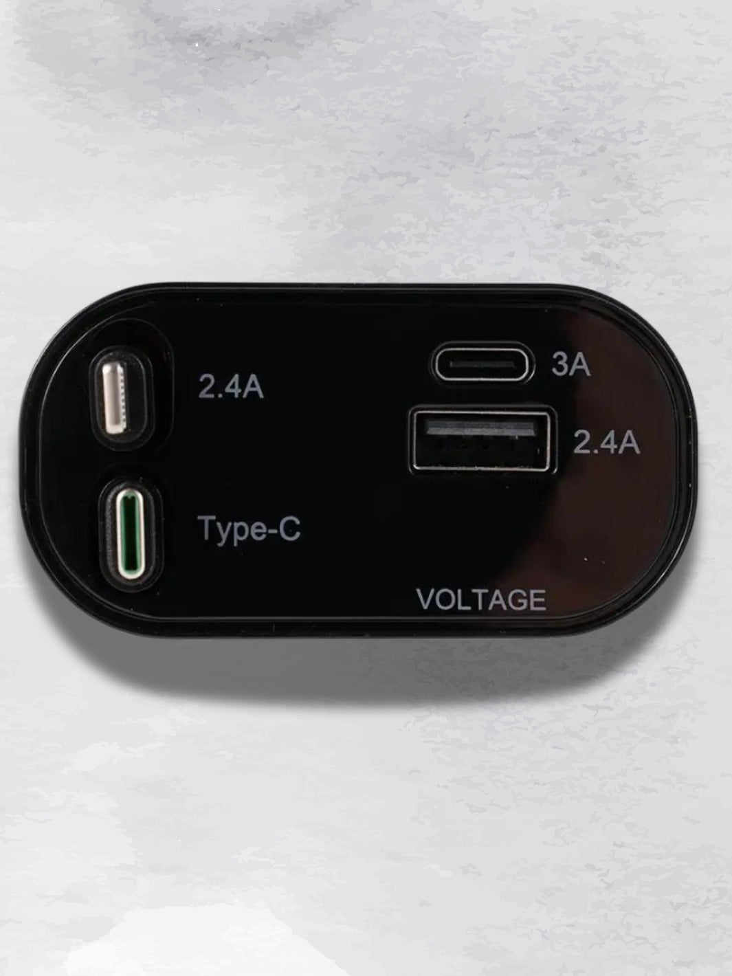 4-Poorts Snellader voor Auto, Inklapbaar