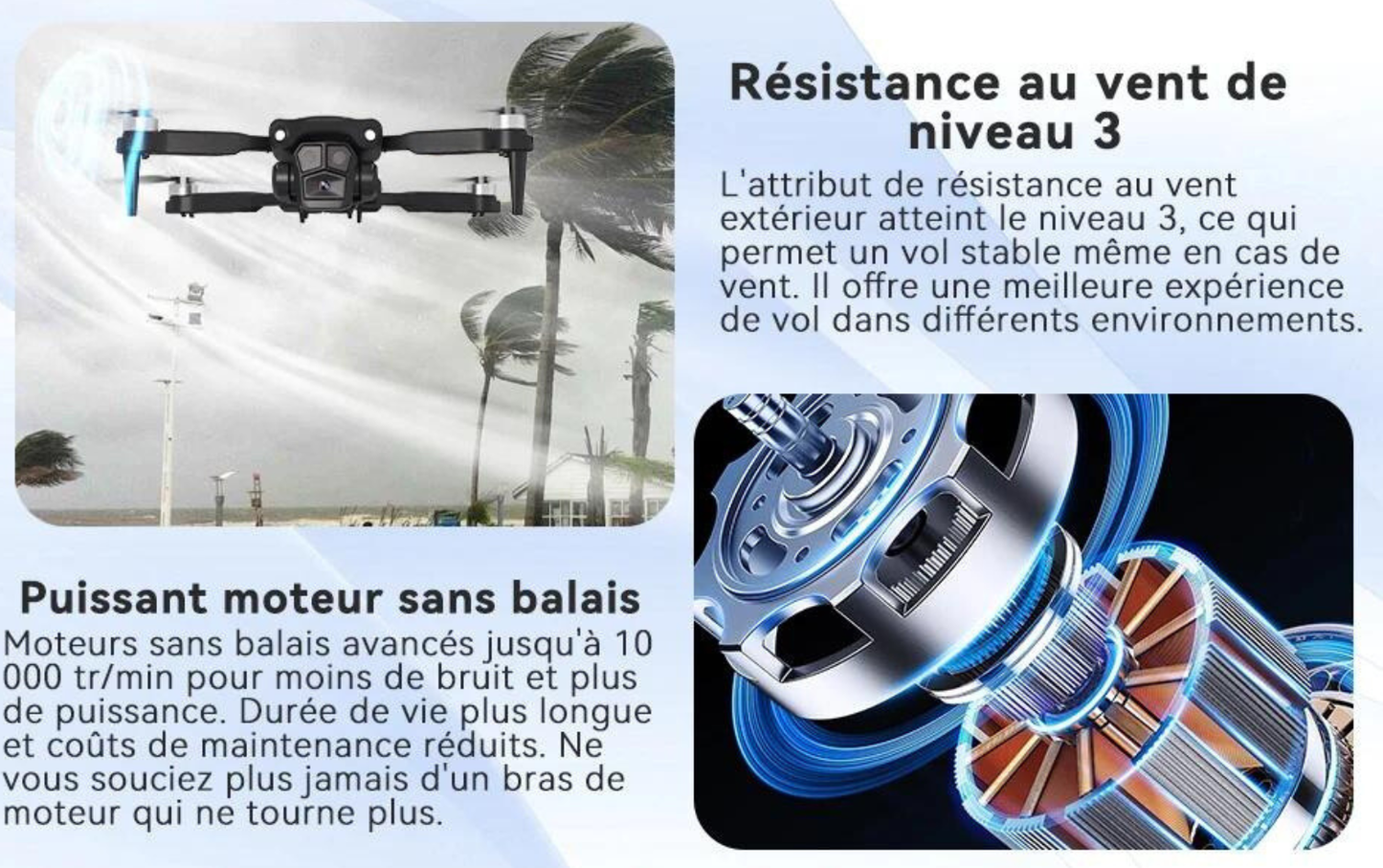 Marcherelle™ | Draagbare drone met dubbele camera – Slimme stabilisatie en live video
