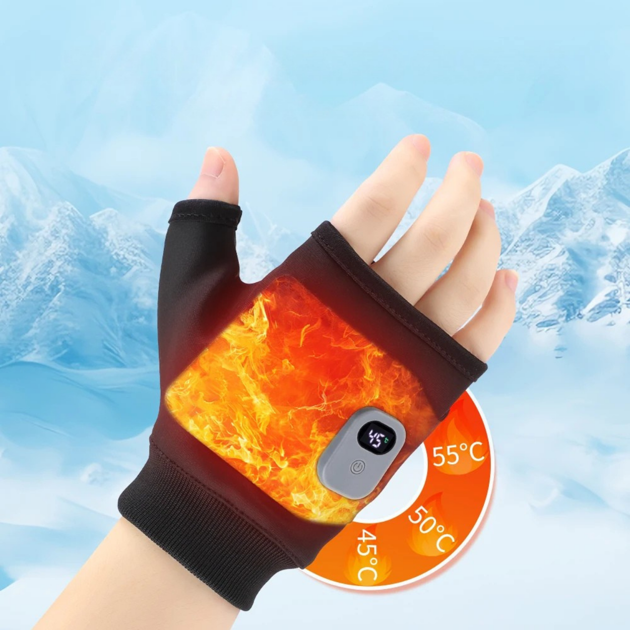 Elektrische Verwarmde Handschoenen met 3 Warmtestanden Instelbaar