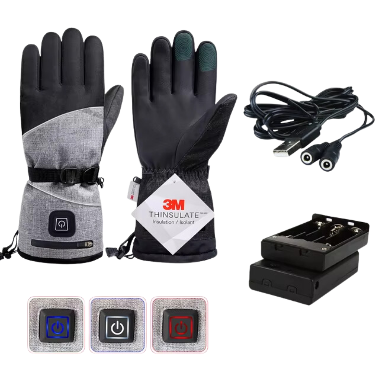 Elektrische verwarmde handschoenen voor mannen en vrouwen