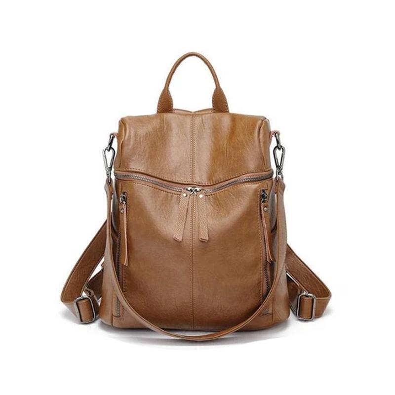 Elegante leren reistas voor man en vrouw
