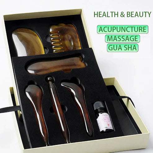 Complete Gua Sha Massage Set van 7 Stuks