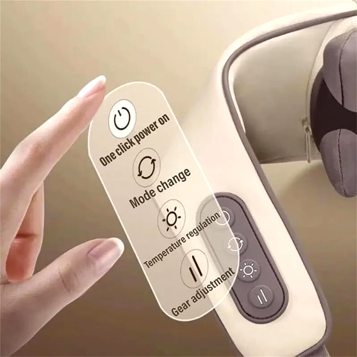 Rugmassager met Warmte en Trilling