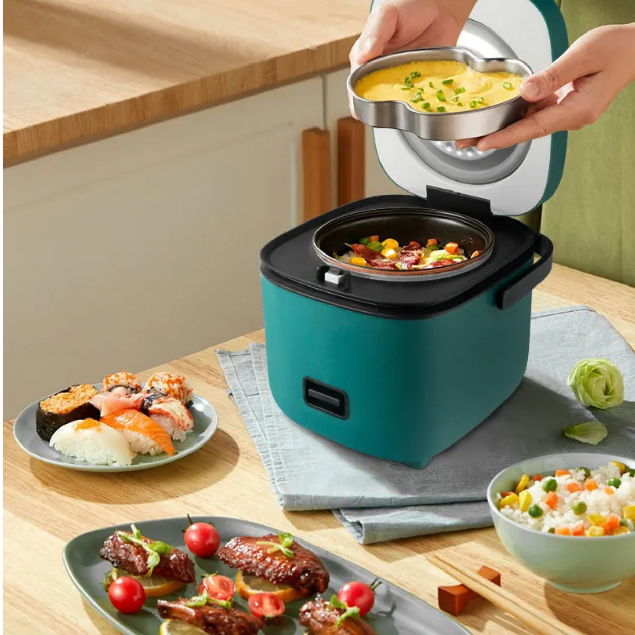 Compacte en Automatische Elektrische Rijstkoker 1,2 L