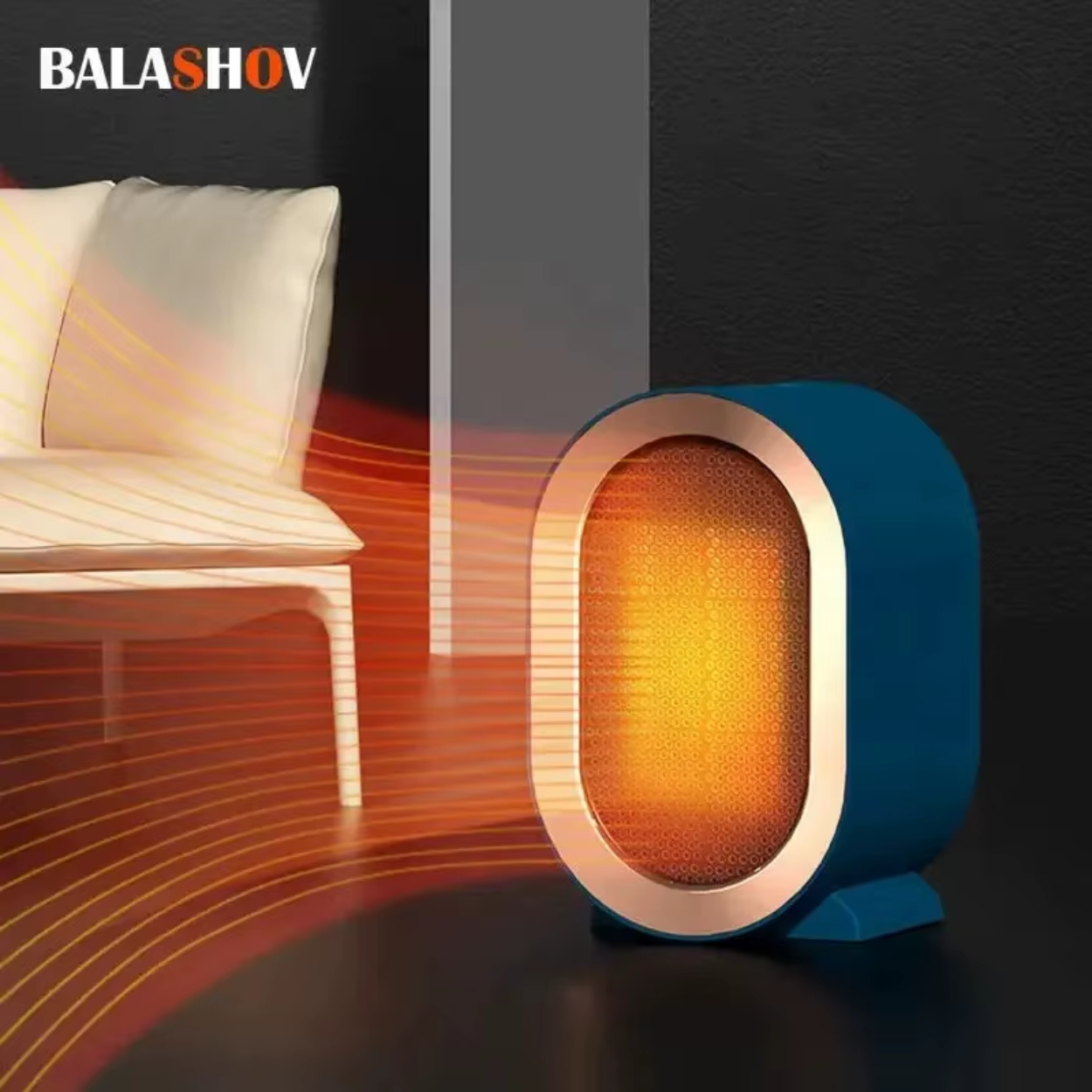 Compacte en energiezuinige keramische elektrische radiator