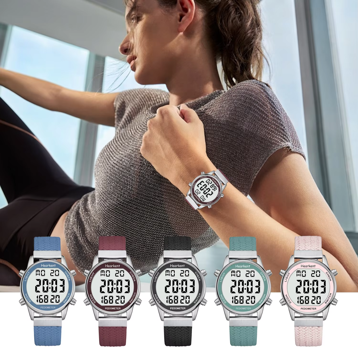 Hartslag Activiteitenhorloge met Stappenteller