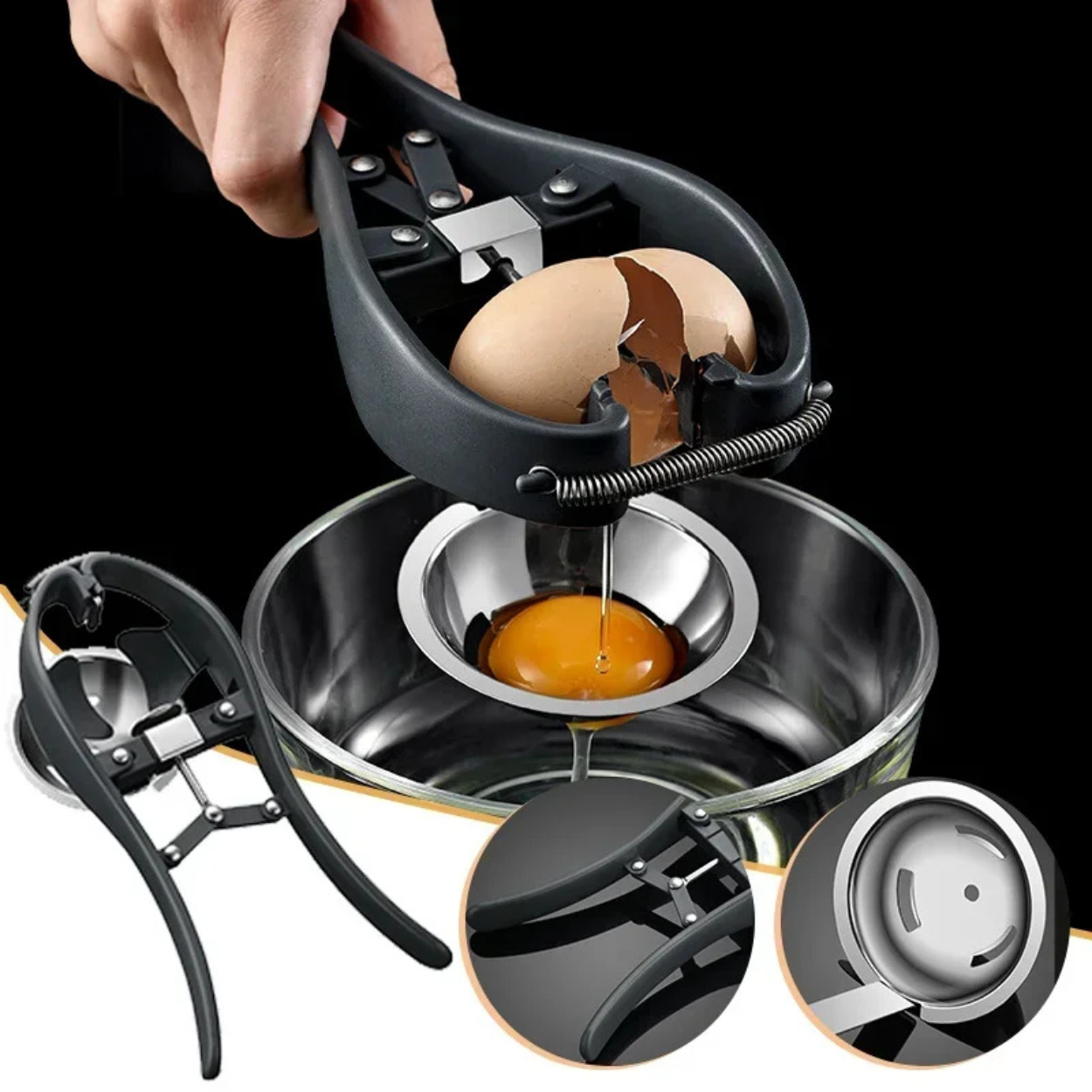 Ergonomische en Praktische Roestvrijstalen Eiersnijder