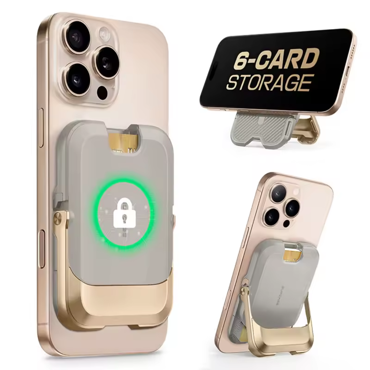 Magnetische iPhone Portemonnee met 6 Kaartvakken