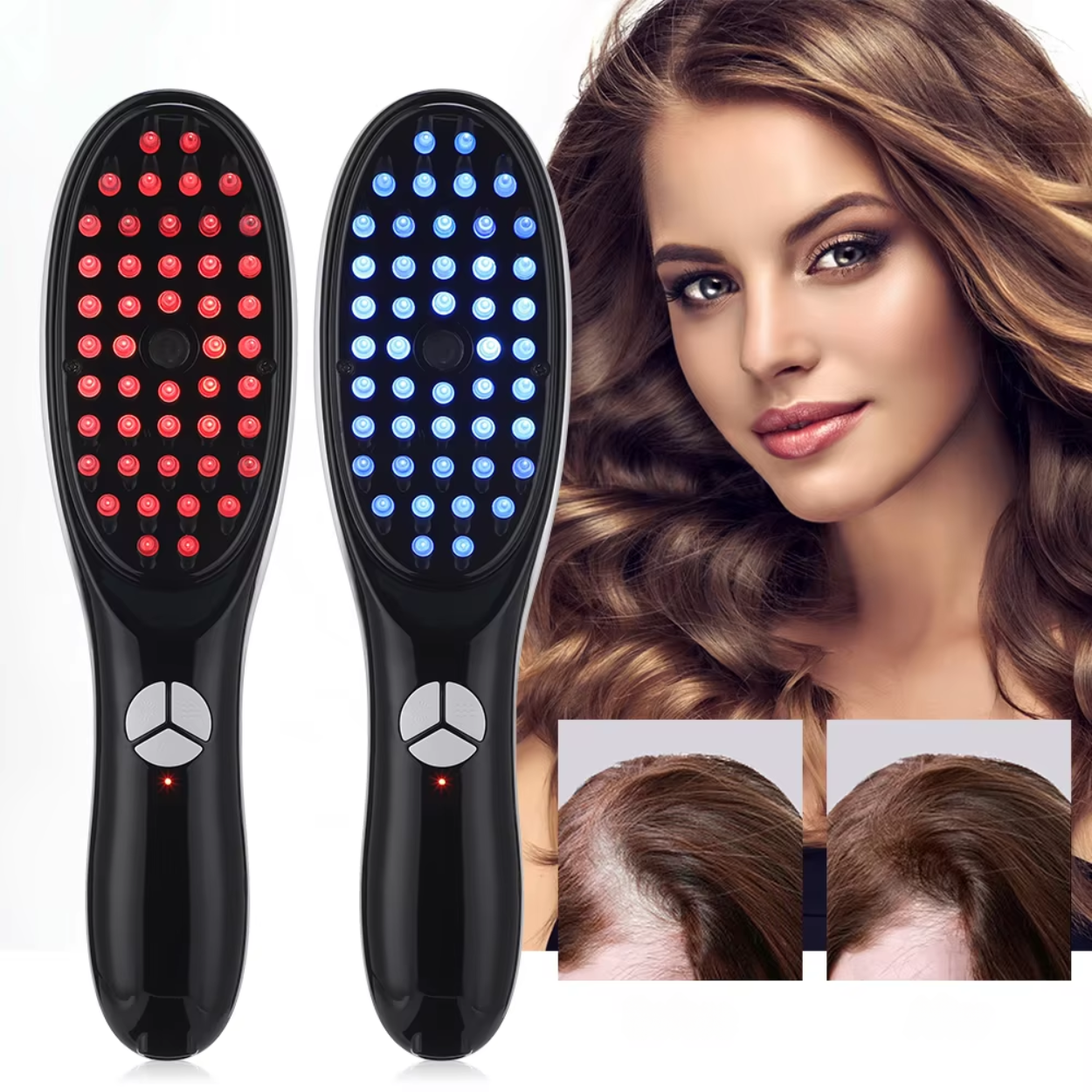 3-in-1 Hoofdhuidmassagekam