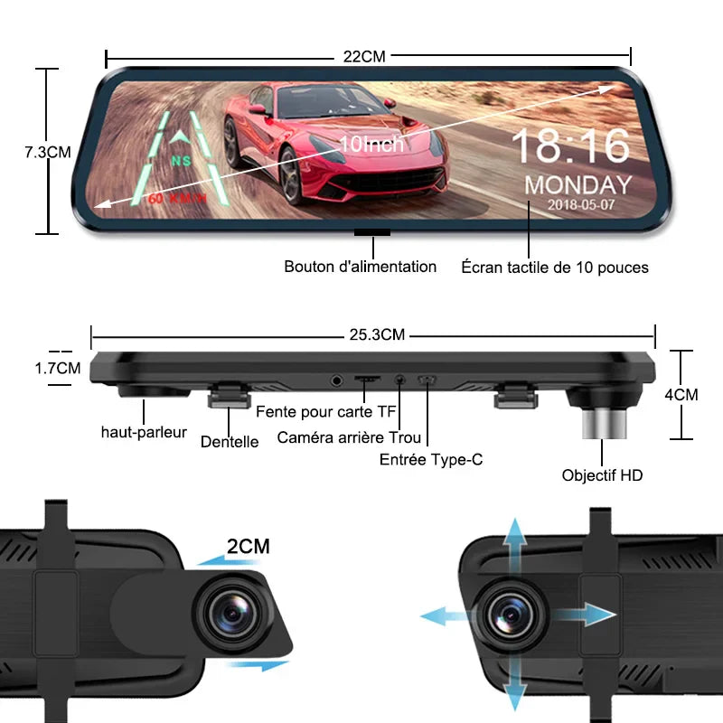 Full HD Achteruitrijcamera voor Auto met Video-opname