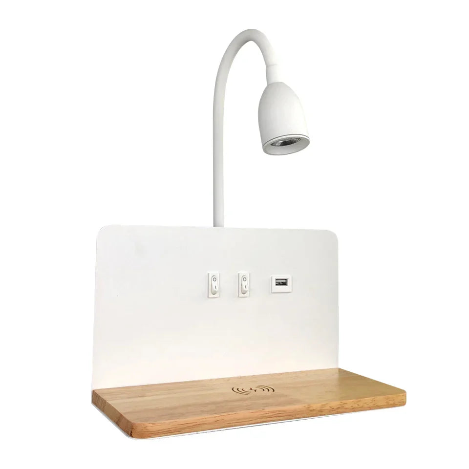 LED-wandlamp met USB-stopcontact