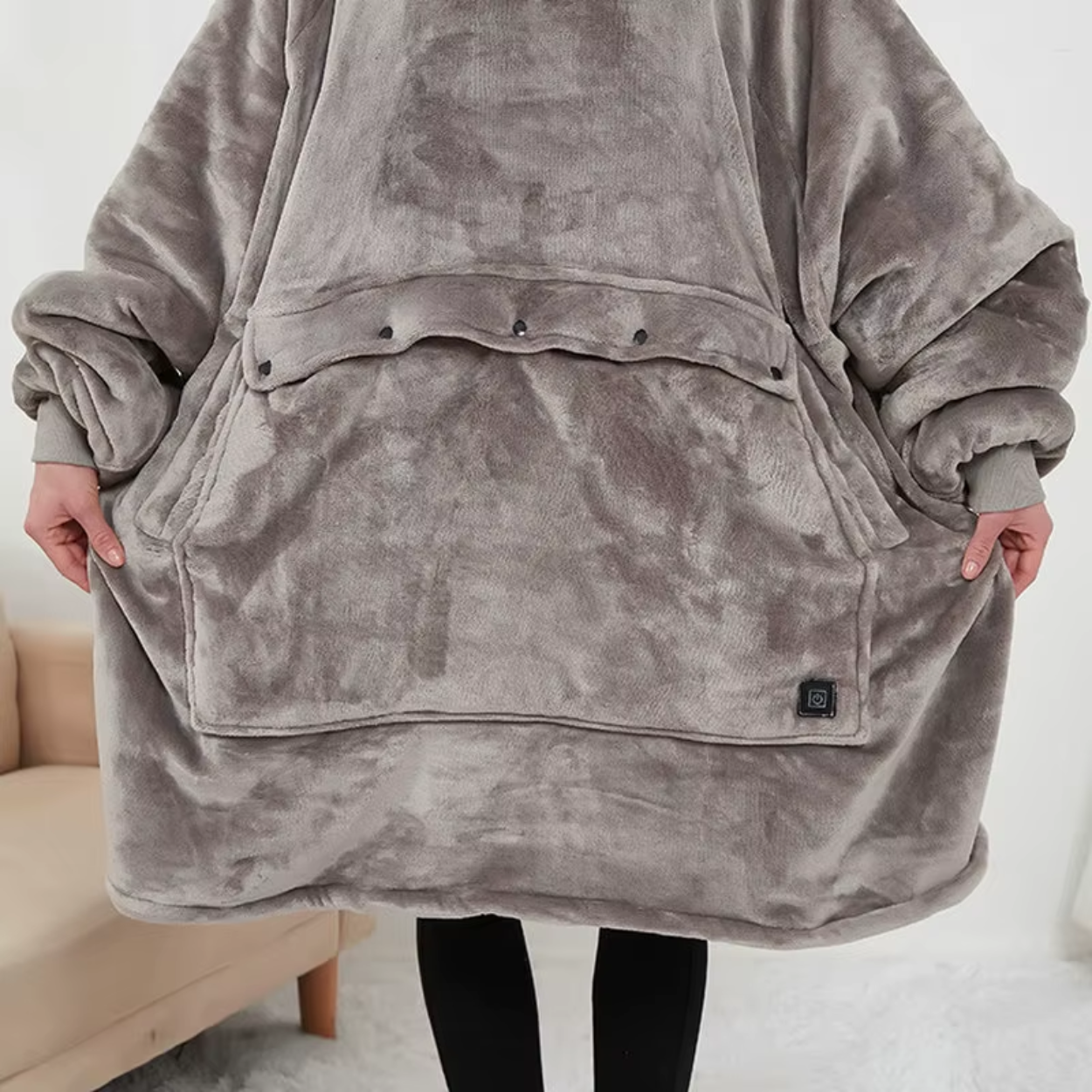 Elektrische verwarmde hoodie met USB-verwarming