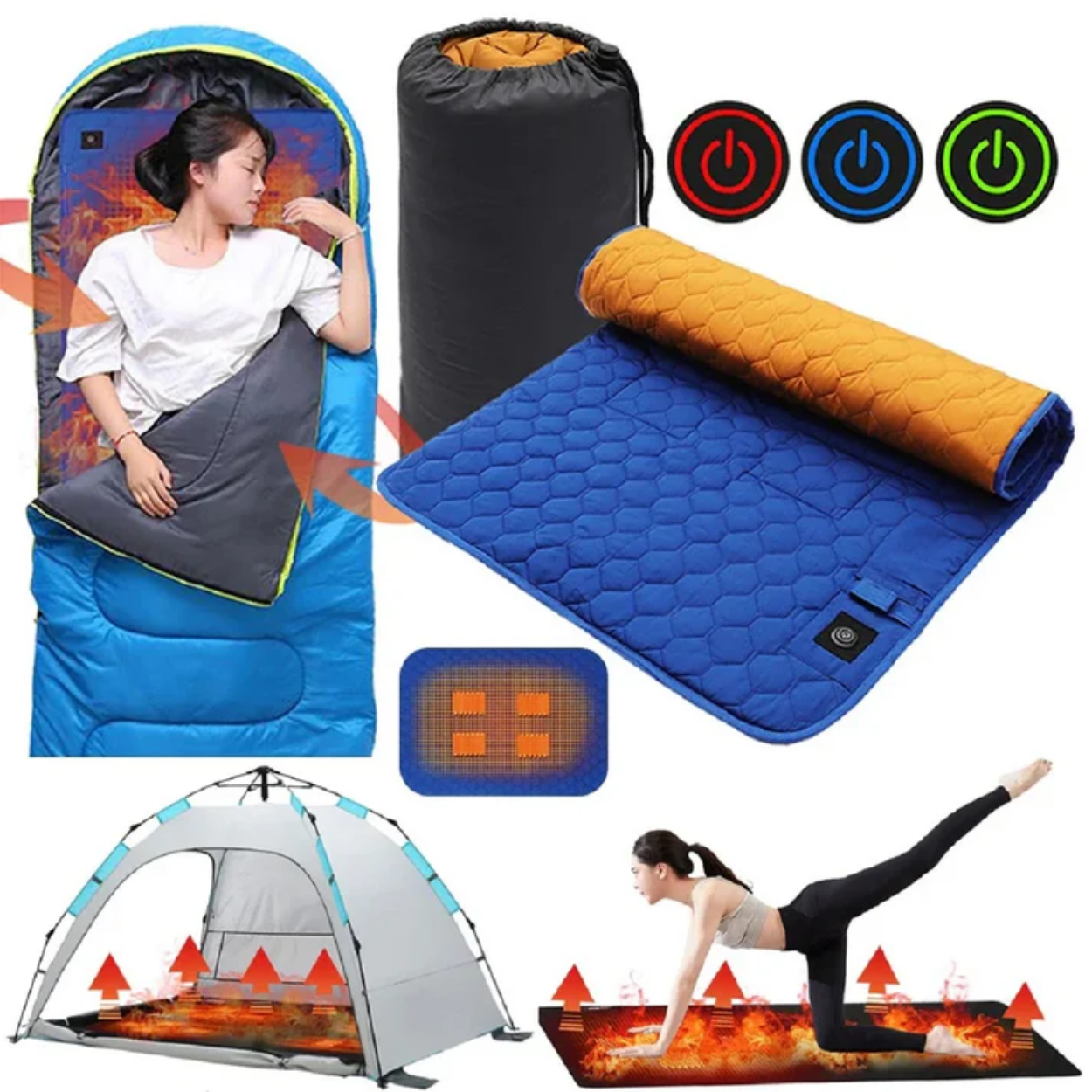 Elektrisch Verwarmbaar en Waterdicht Campingmatje