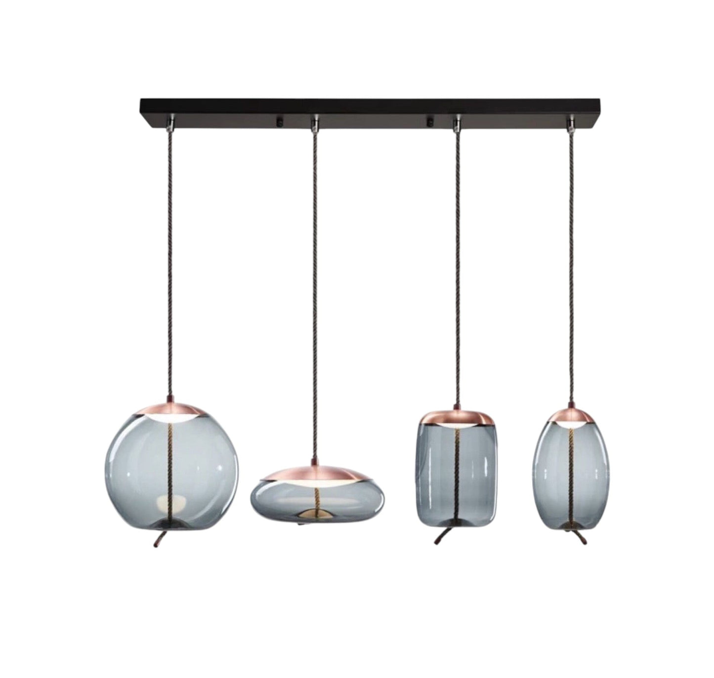 Hanglamp van Roze Hennep Goud
