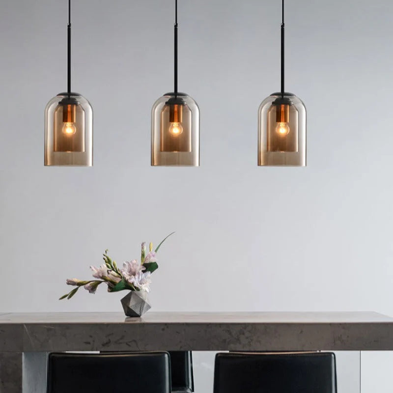 Elegante glazen hanglamp voor huis en kantoor