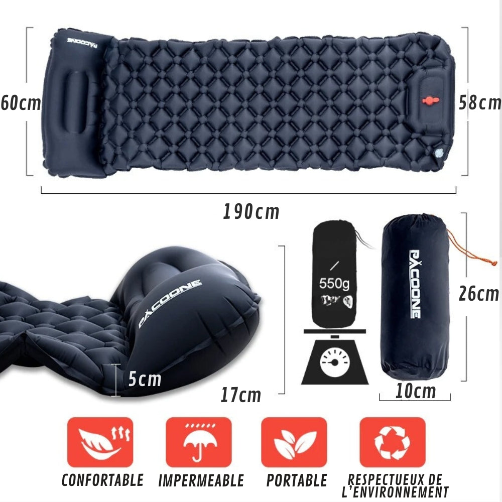 Licht en Comfortabel Opblaasbaar Campingmatras