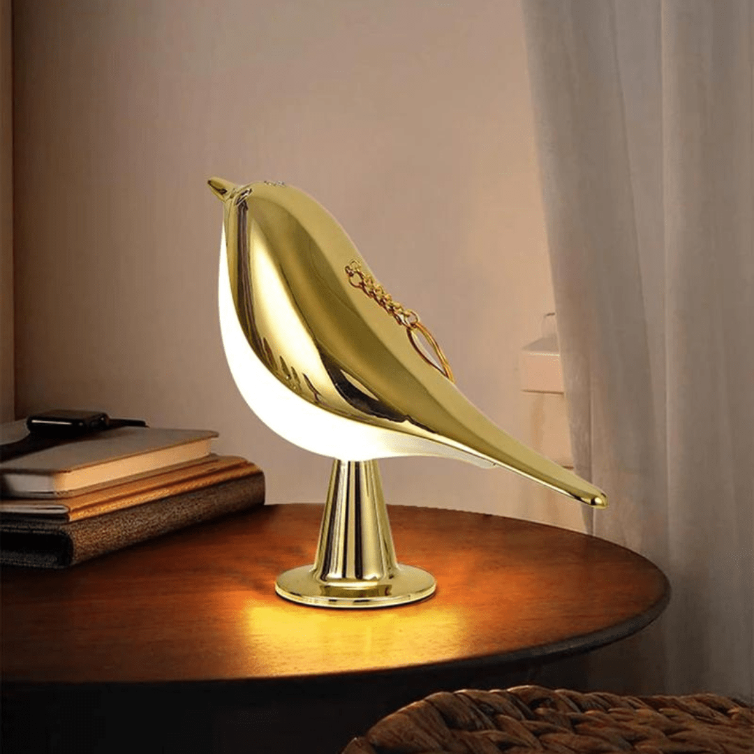 Elegante tafellamp vogelontwerp