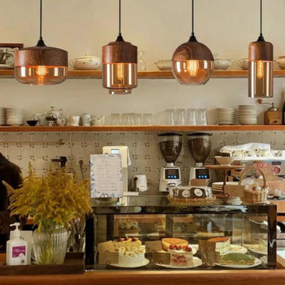 Plafondlamp Hout Scandinavisch Design