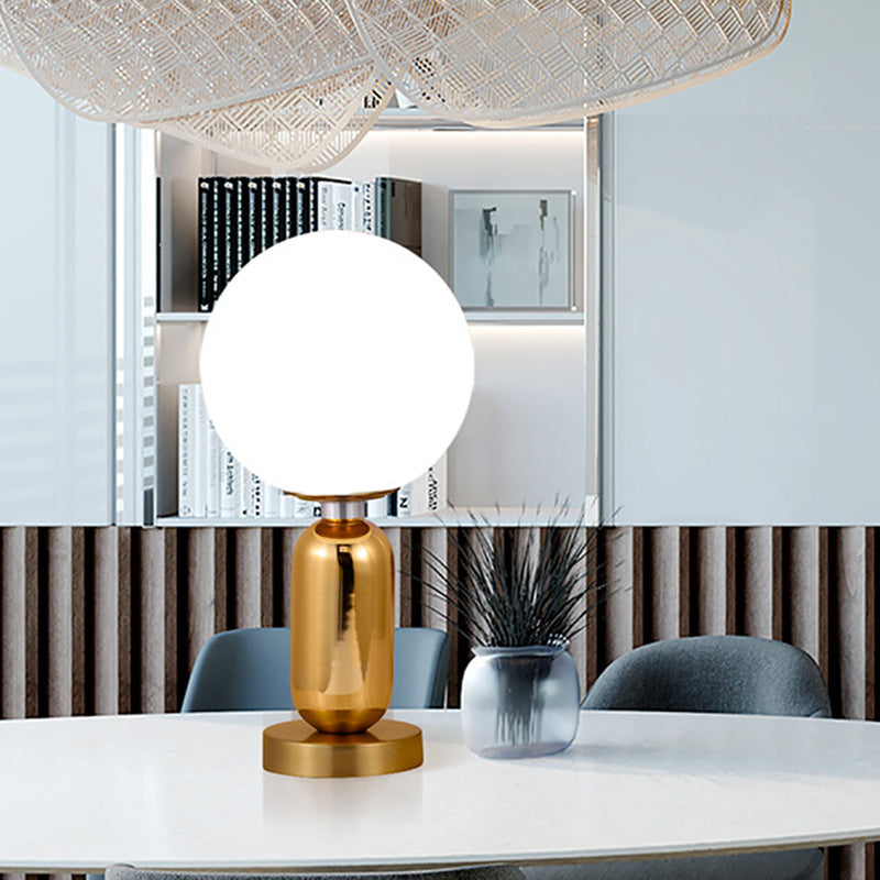 Elegante glazen lamp gouden bol