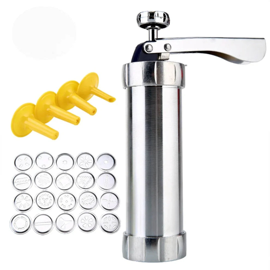 Aluminium Koekjesvorm met 20 Vormen en 4 Opzetstukken