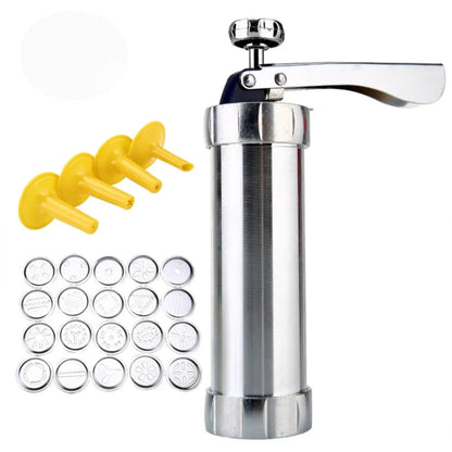 Aluminium Koekjesvorm met 20 Vormen en 4 Opzetstukken