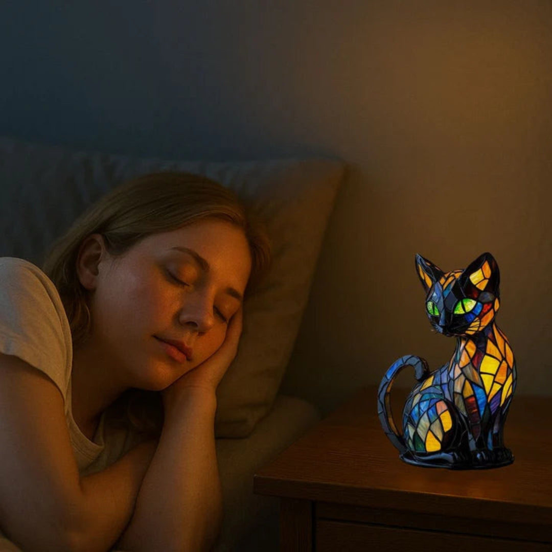 Leuke en Kleurrijke Kattenlamp