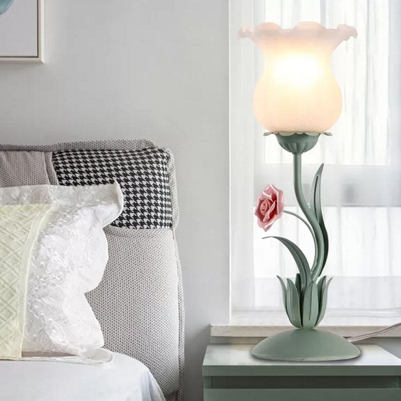 Sierlijke Bloemen Tafellamp voor Slaapkamer