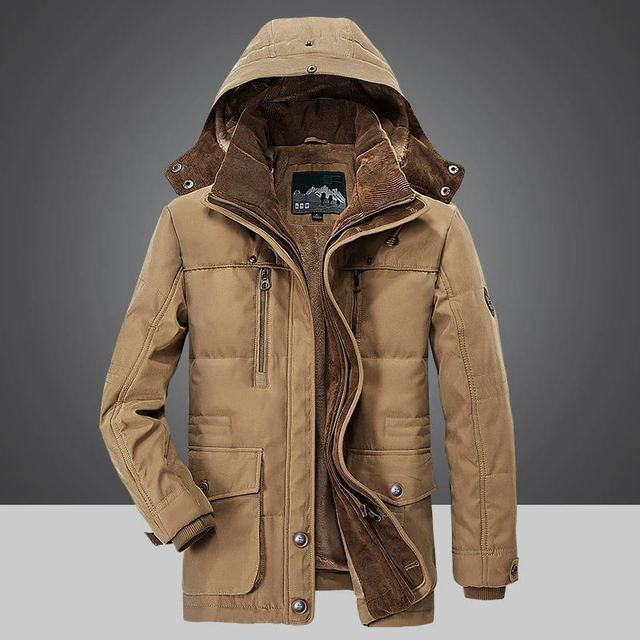 Warme winterparka voor heren