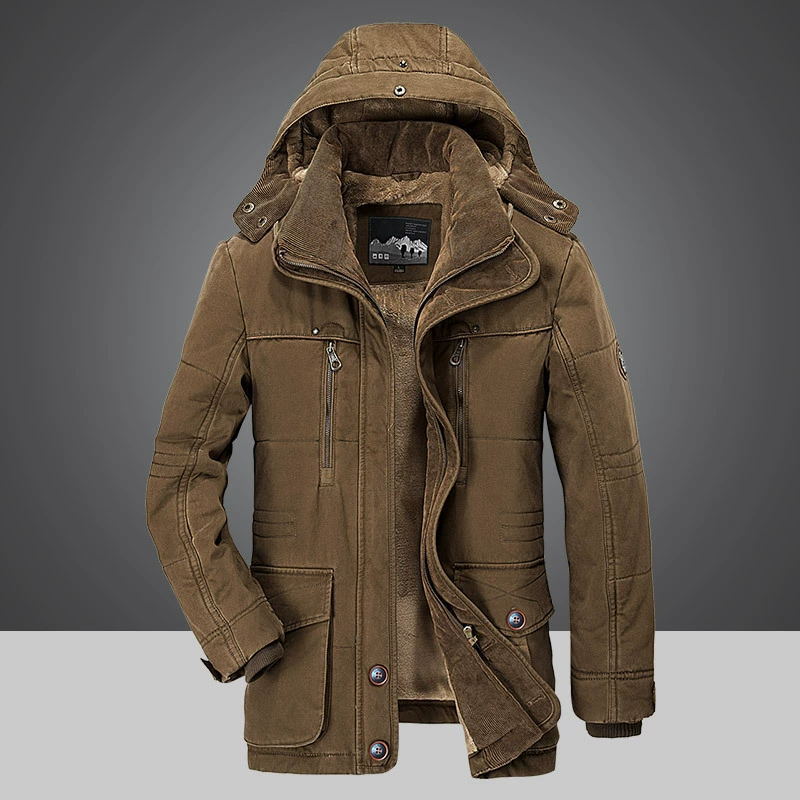 Warme winterparka voor heren