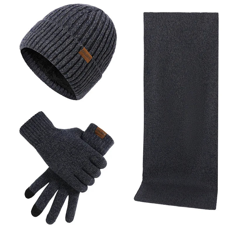 Ensemble Hiver Chaud avec Bonnet, Écharpe et Gants