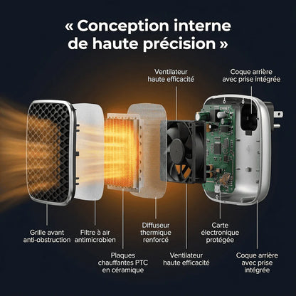 Marcherelle™ – Draagbare Elektrische Verwarming 800W Laag Verbruik