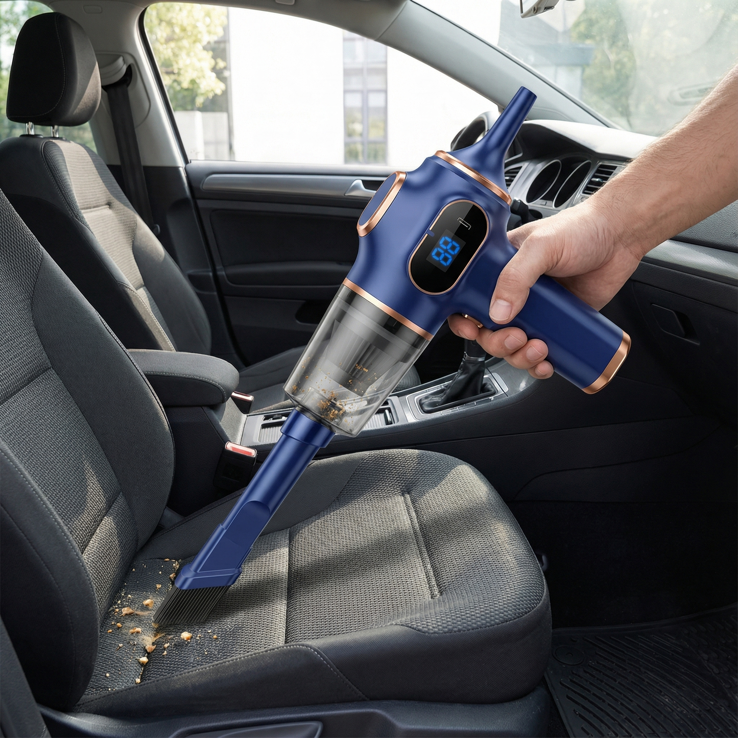 Marcherelle™ – Snoerloze Stofzuiger Voor Auto Cyclonische Zuigkracht