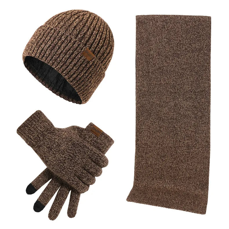 Ensemble Hiver Chaud avec Bonnet, Écharpe et Gants
