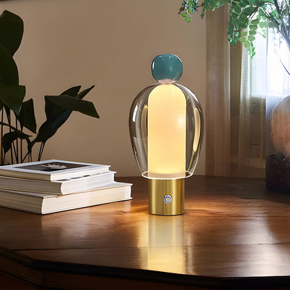 Elegante glazen bureaulamp met instelbare LED