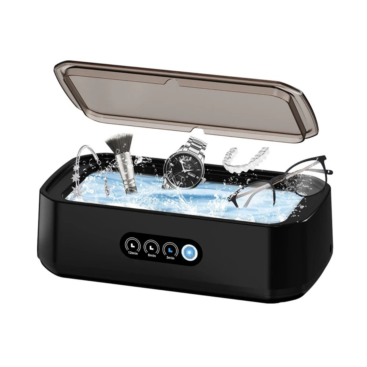 Ultrasoon Reiniger 650ml voor Sieraden en Tandprotheses