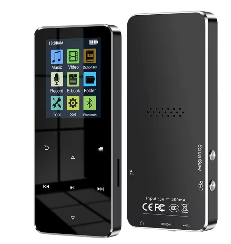 Bluetooth MP3-speler met 2,4 inch HD-scherm, FM-radio en ingebouwde luidspreker
