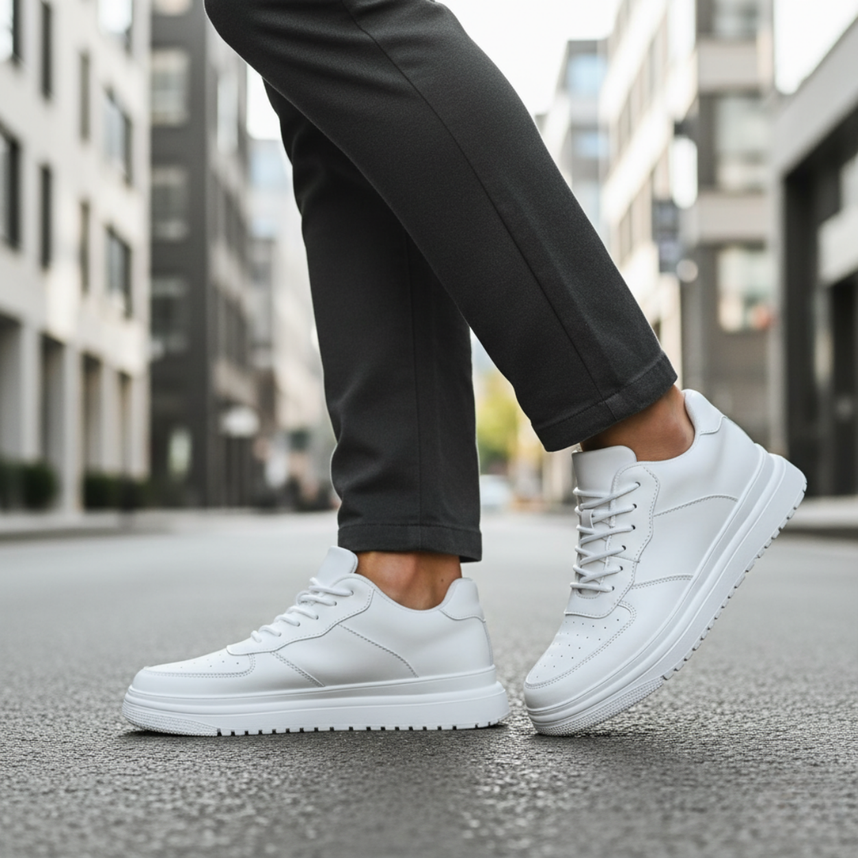 Discrete en Comfortabele Verhogende Heren Schoenen