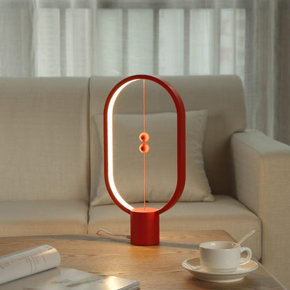 Elegante houten tafellamp met magnetische schakelaar