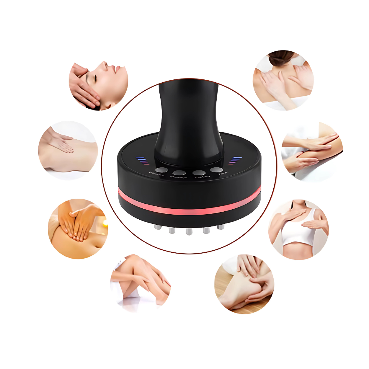 Elektrische Zachte Ontspannende Lichaamsmassageborstel