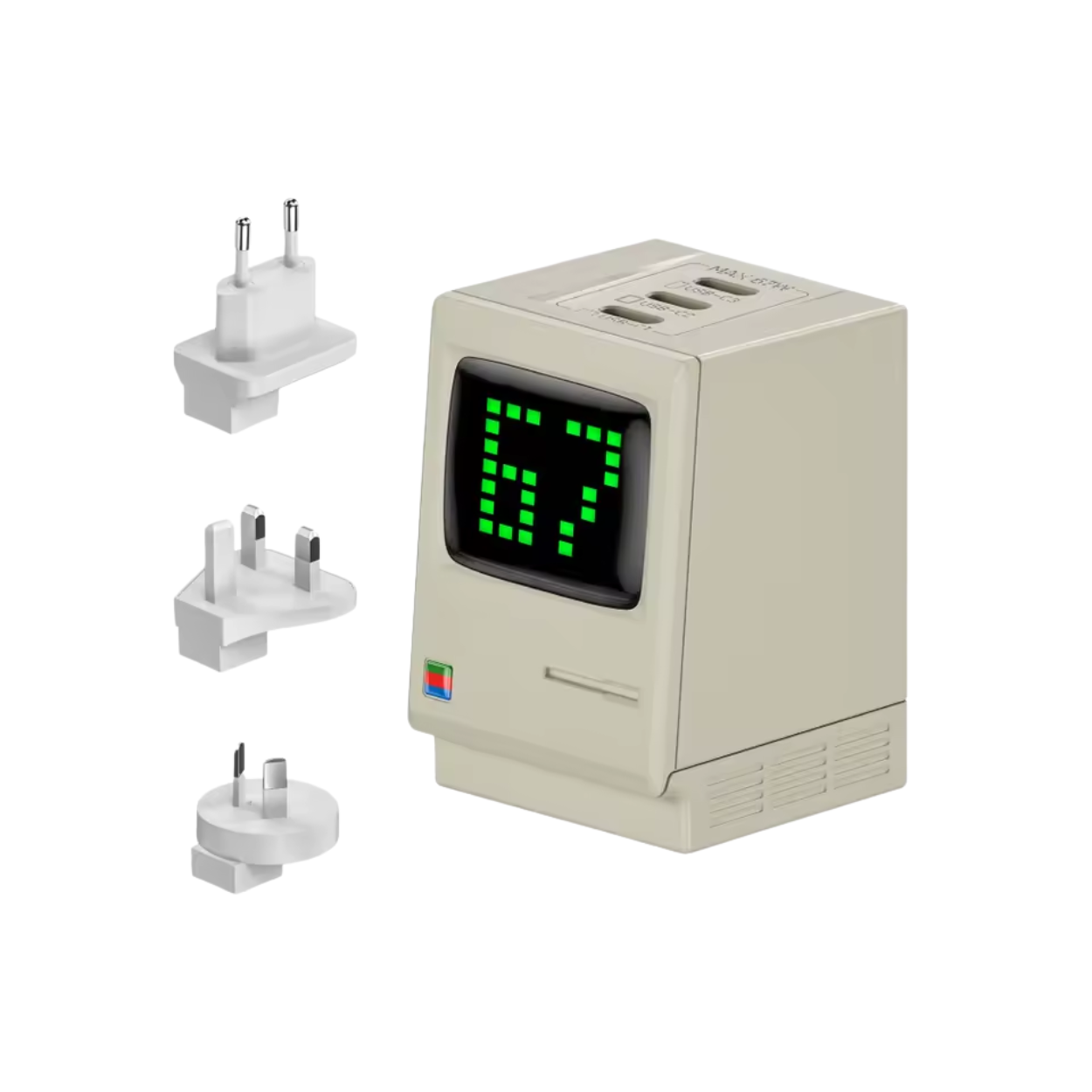 Retro Vintage Smartphone Oplader 67W