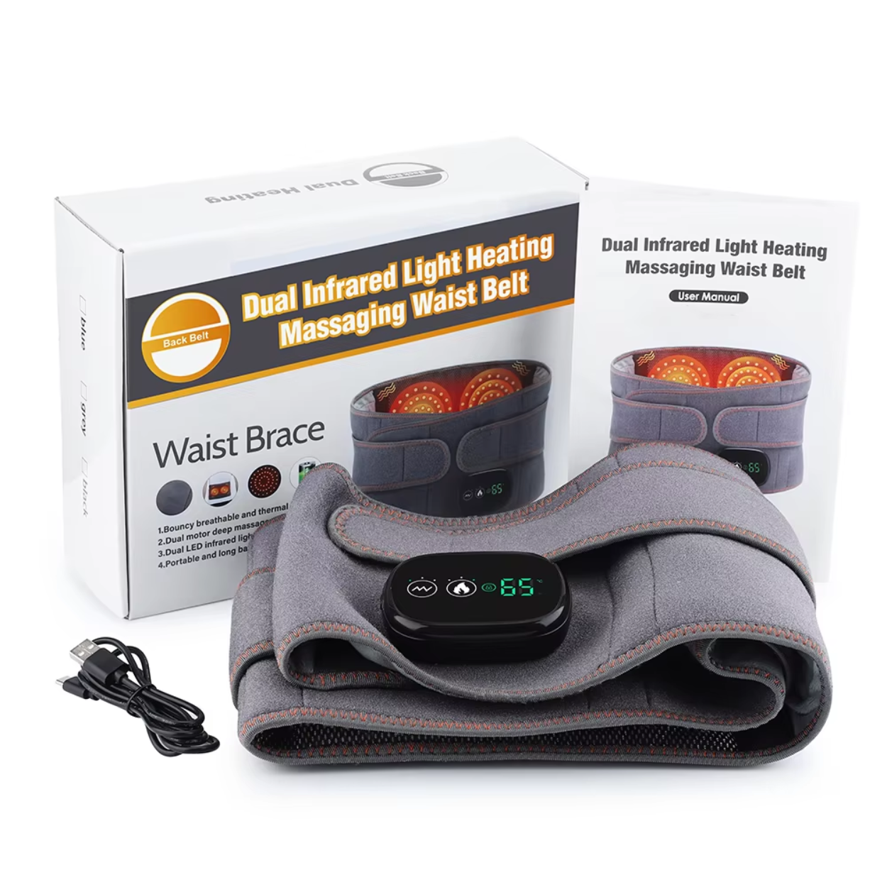 Elektrische warmteband met ontspannende massage