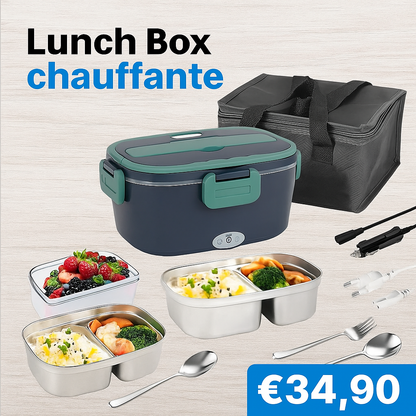 Verwarmde Lunchbox met Thermosfles voor Warme Maaltijden