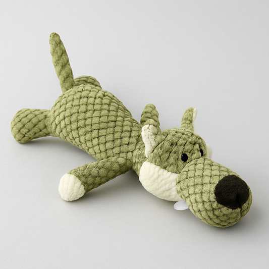 Jouet en Peluche Résistant pour Chien avec Sifflet Intégré - Foivo