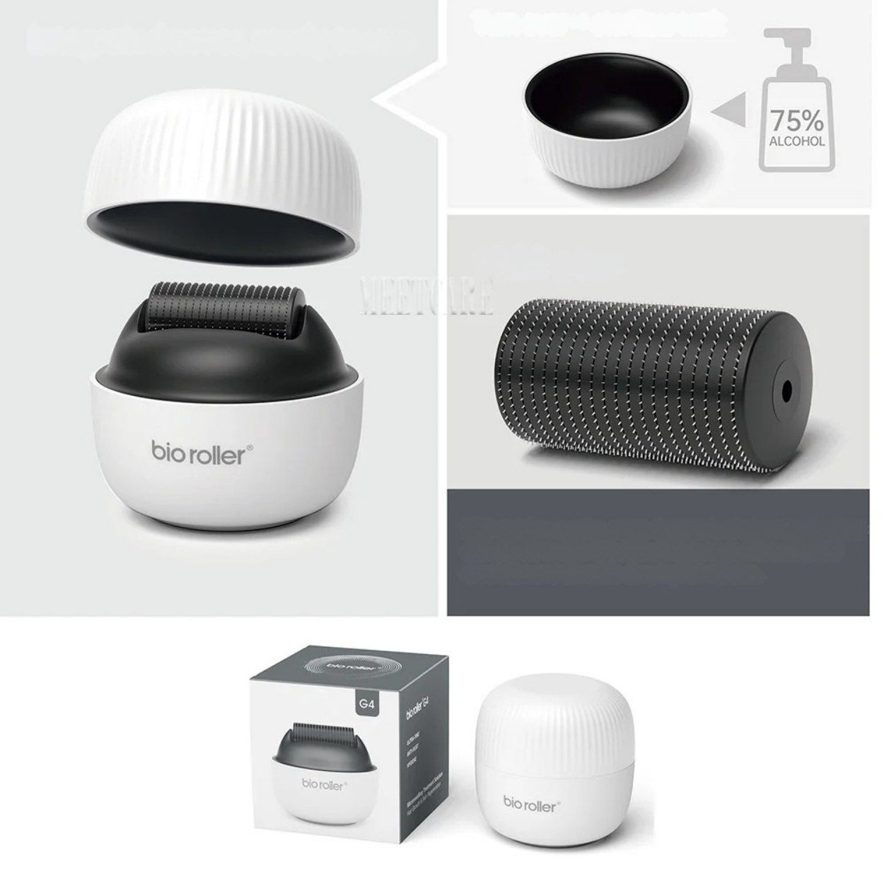 Herbruikbare Titanium Micro-Needling Roller met 1200 Naalden