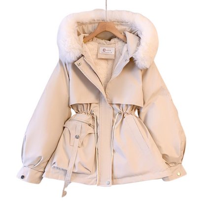 Dames winterparka met capuchon en warme voering