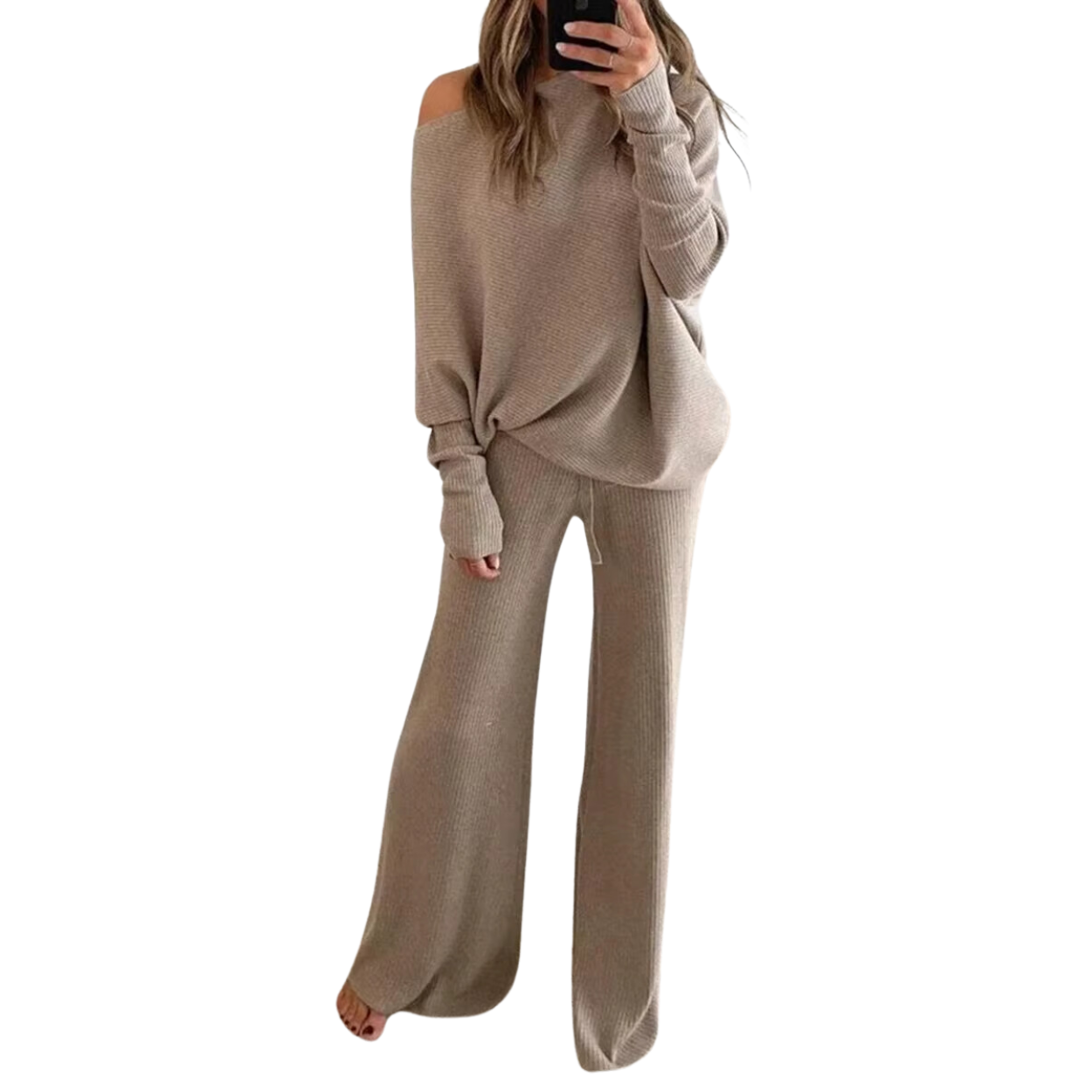 Comfortabele en Elegante Trainingsbroek en Trui