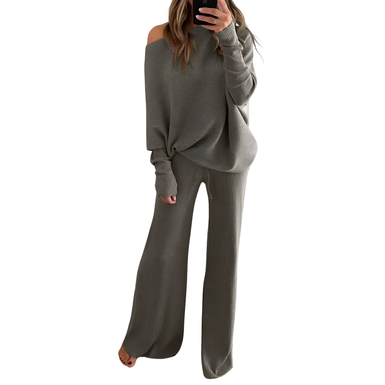 Comfortabele en Elegante Trainingsbroek en Trui
