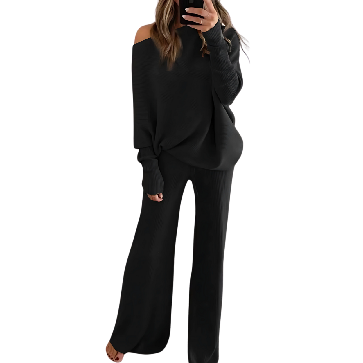 Comfortabele en Elegante Trainingsbroek en Trui