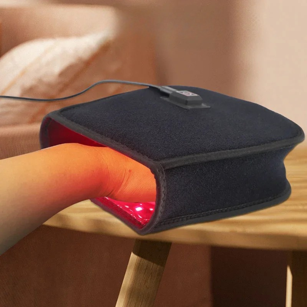 Verwarmde LED Roodlicht- en Infrarood Lichttherapie Handschoenen